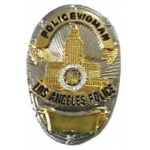 Los Angeles, CA Police Department LAPD Policewoman Mini Badge Pin Lapel Up